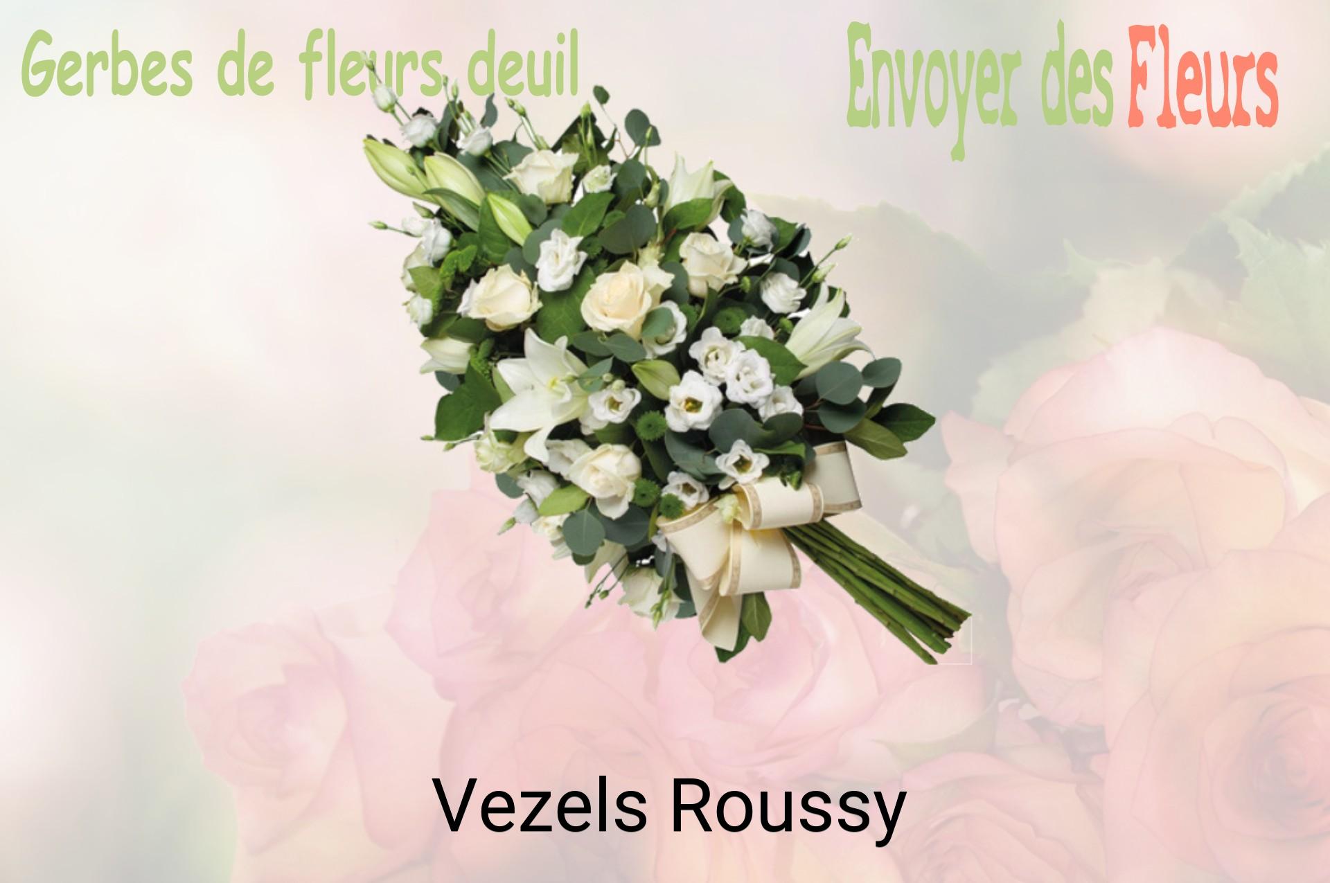 Gerbe de fleurs de deuil livrée à Vezels-Roussy